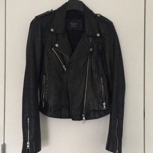 ZARA Authentic Leather Biker Jacket